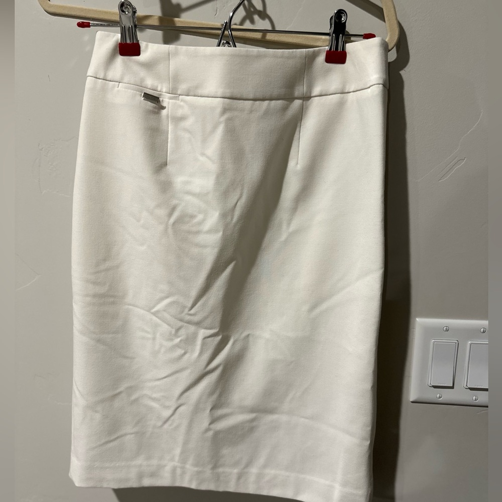 Calvin Klein white pencil skirt